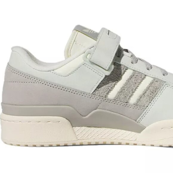 New Adidas Men sz 18 Forum 84 Low Linen Green Grey Off White FZ6298 Sneaker - Picture 3 of 12